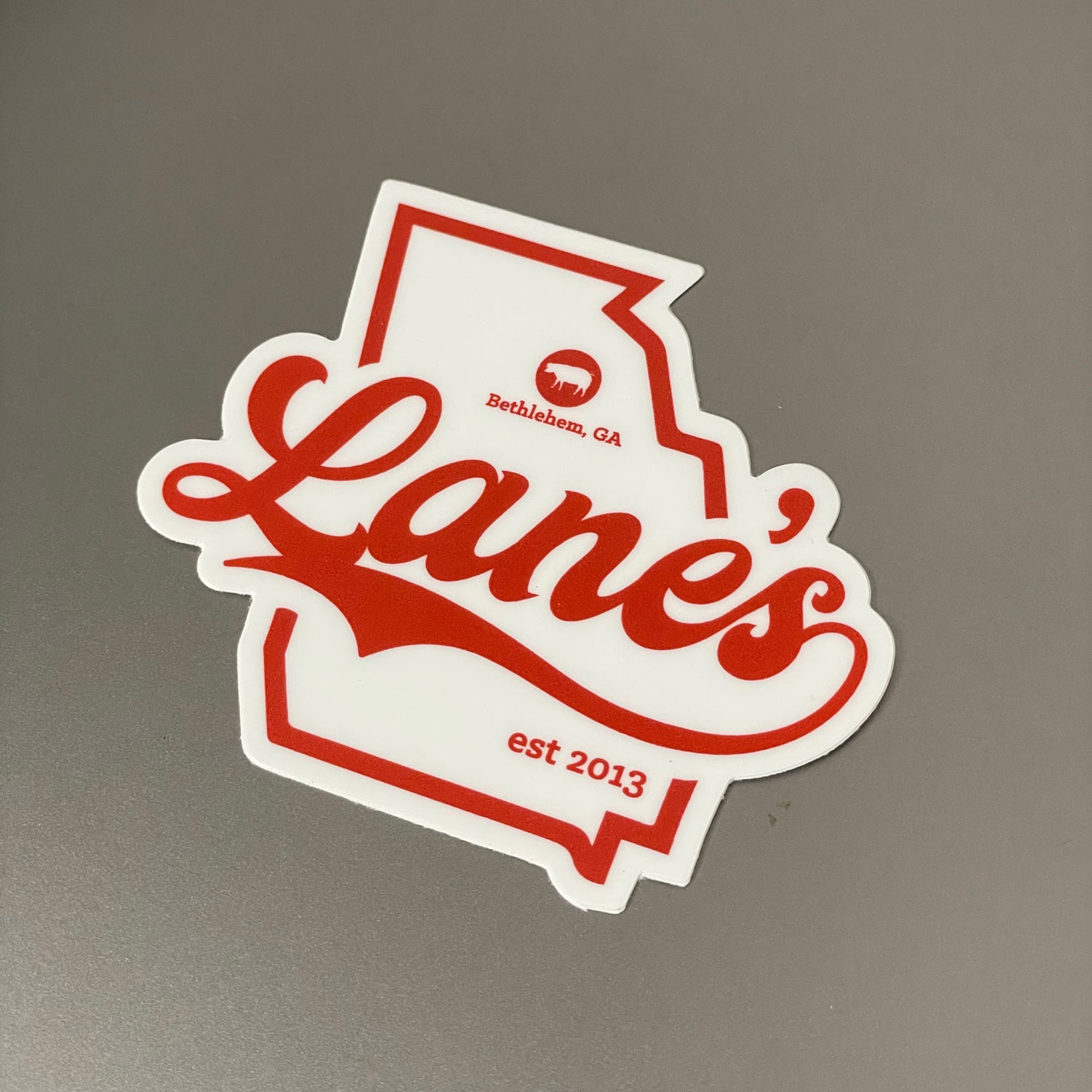 Lanes Georgia State Sticker