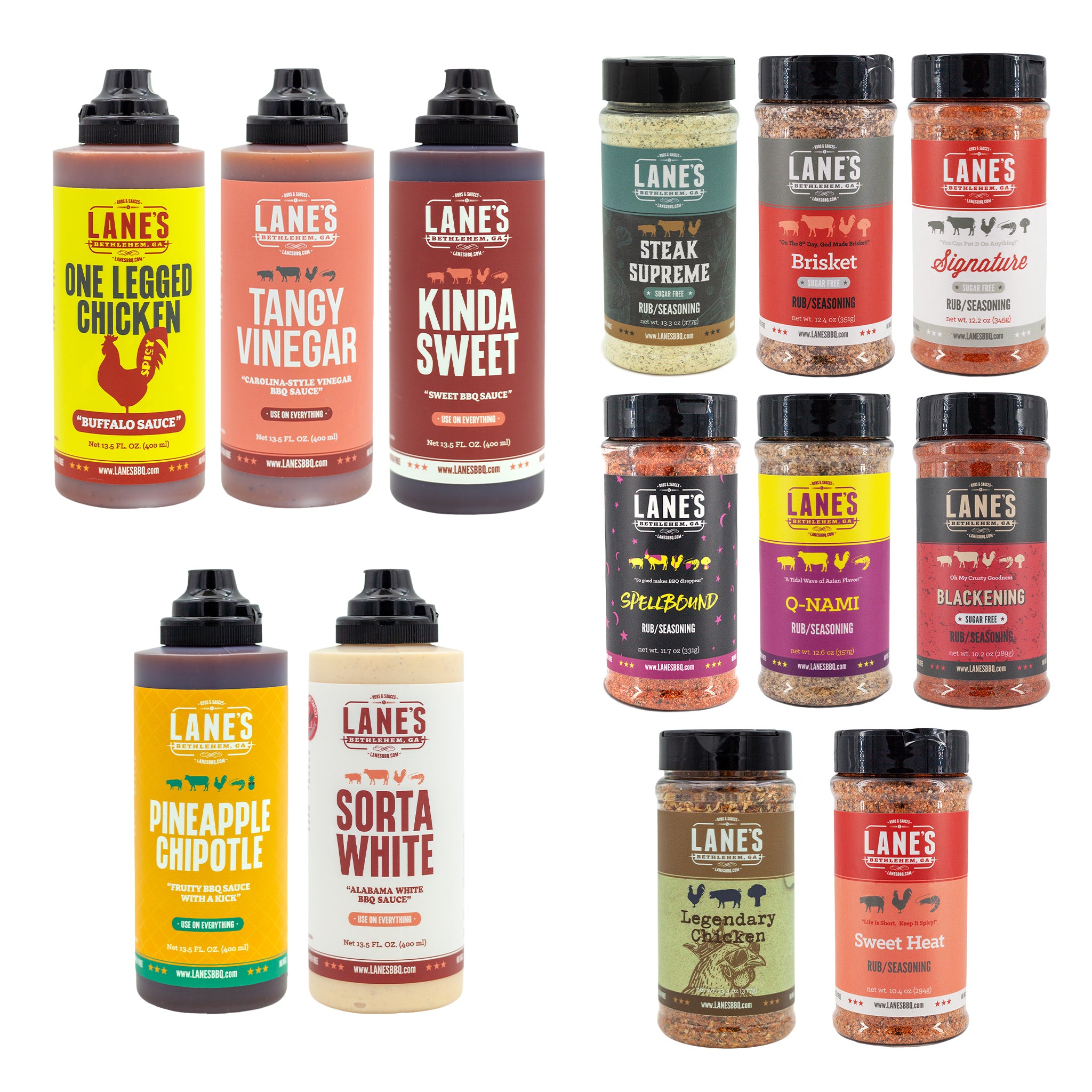 Most Popular Rubs & Sauces Set