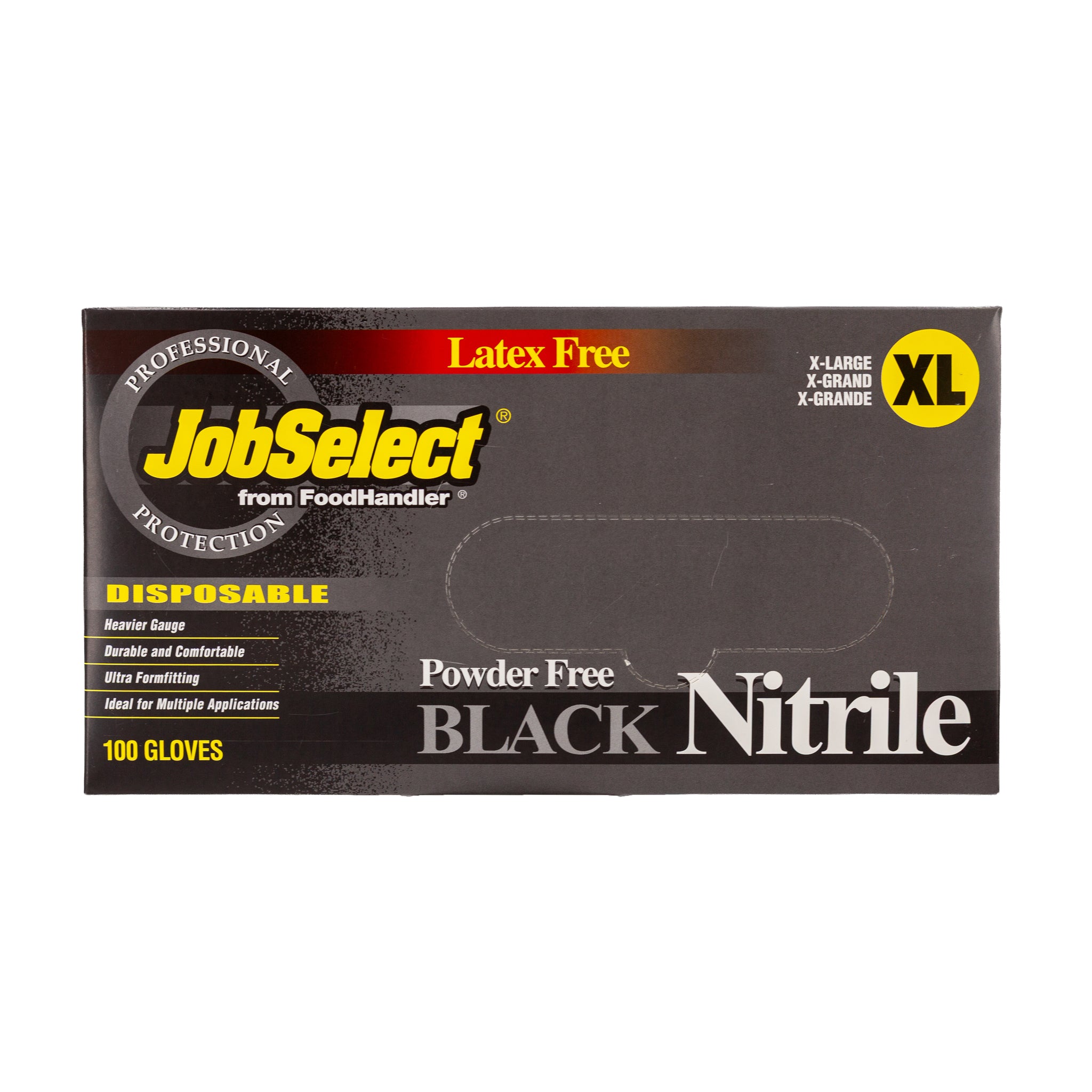 Black Nitrile BBQ Gloves - 100 Count Box