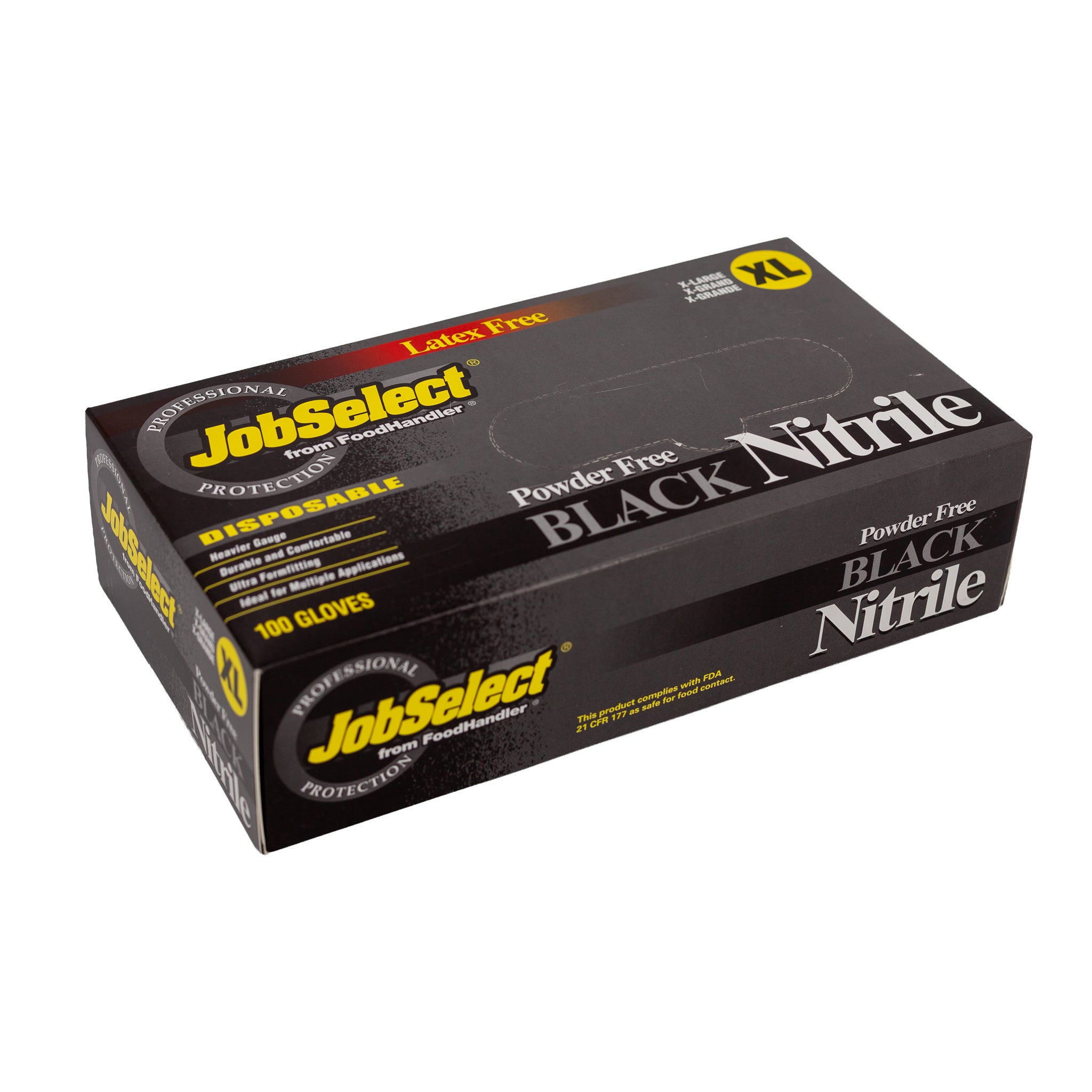 Black Nitrile BBQ Gloves - 100 Count Box