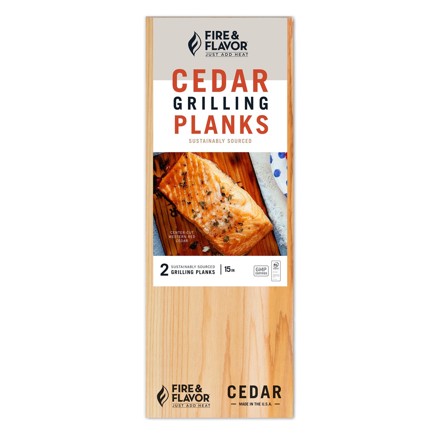 Cedar Wood Grilling Plank - 2 Pack