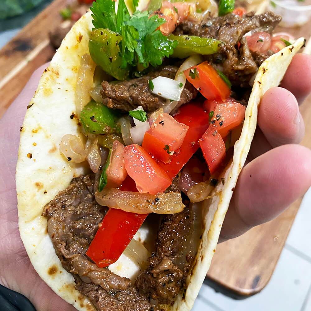 Soft tacos with Fiesta Seasoning