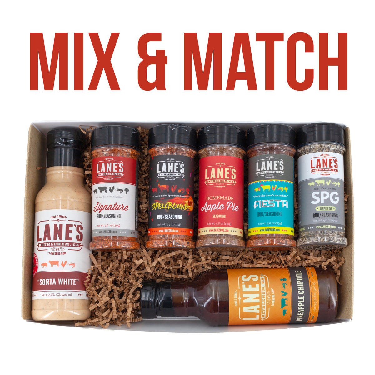 Mix Match BBQ Rubs Sauces Gift Set